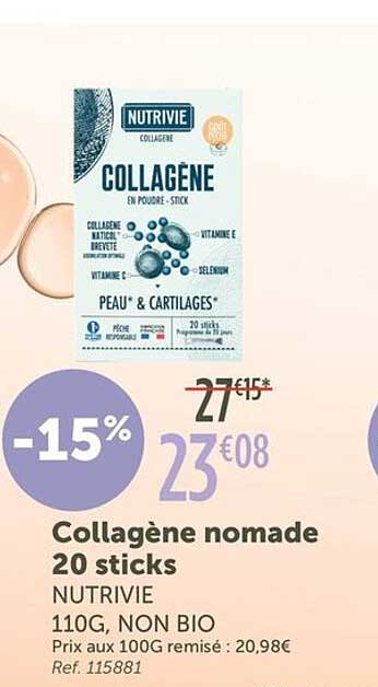 Collagène nomade 20 sticks