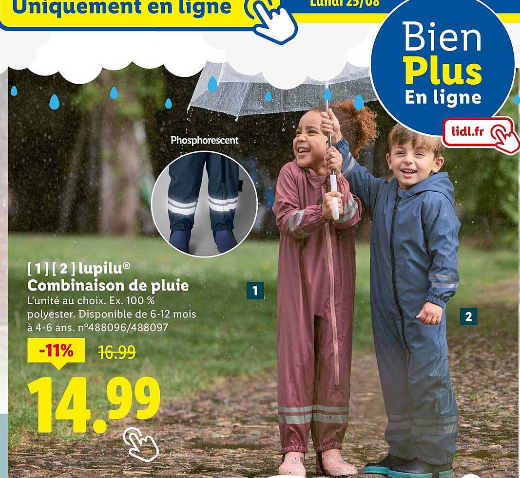 Combinaison de pluie lupilu®