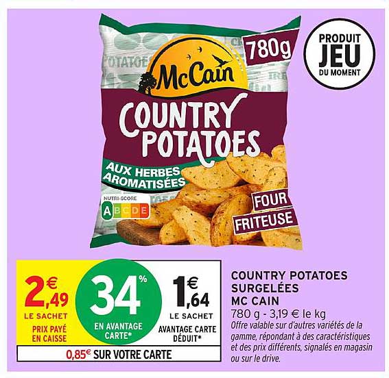 COUNTRY POTATOES SURGELÉES