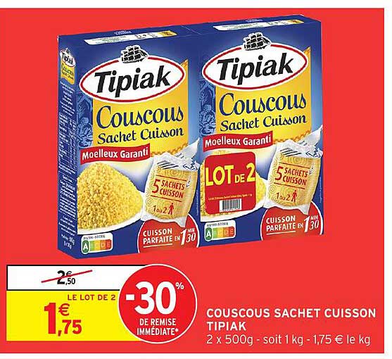 COUSCOUS SACHA CUISSON TIPIAK