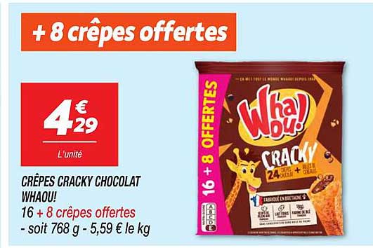 CRÊPES CRACKY CHOCOLAT WHAOU!