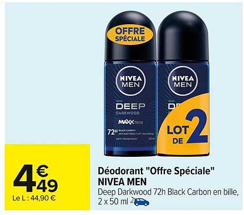 Déodorant "Offre Spéciale" NIVEA MEN