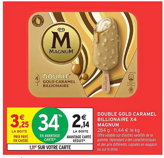 DOUBLE GOLD CARAMEL BILLIONAIRE X4 MAGNUM