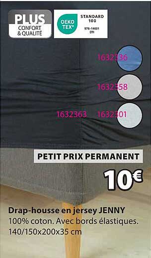 Drap-housse en jersey JENNY