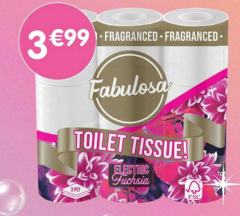 Fabulosa Toilet Tissue - Electric Fuchsia
