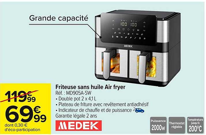 Friteuse sans huile Air fryer