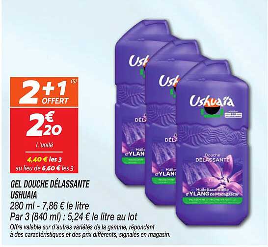 GEL DOUCHE DÉLASSANTE USHUAIA