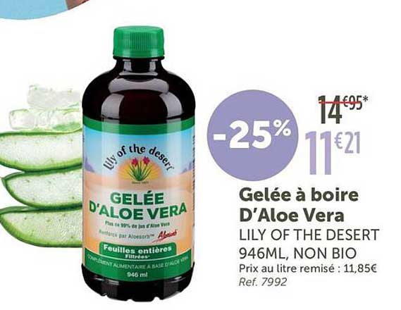 Gelée à boire D’Aloe Vera
