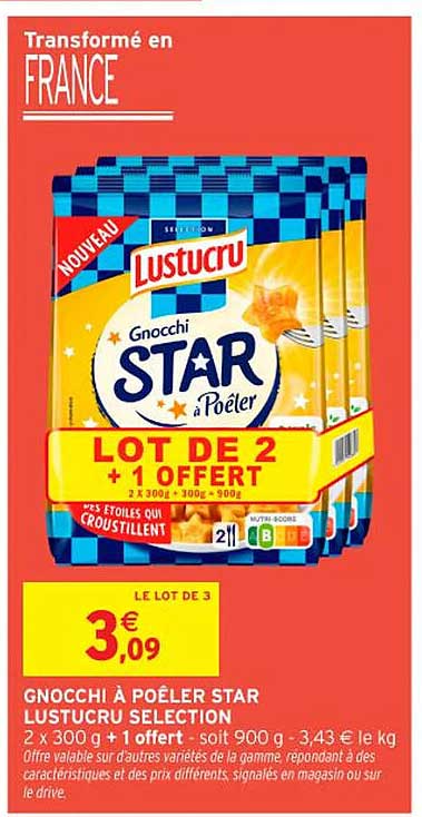 GNOCCHI À POÊLER STAR LUSTUCRU SELECTION
