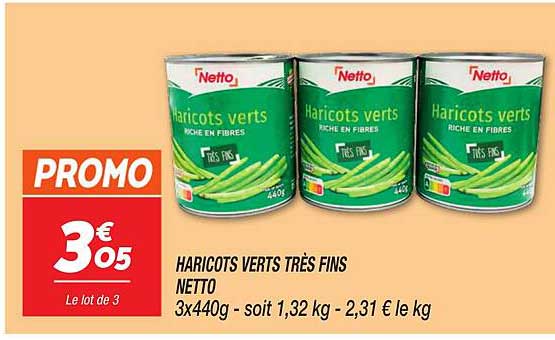 HARICOTS VERTS TRÈS FINS