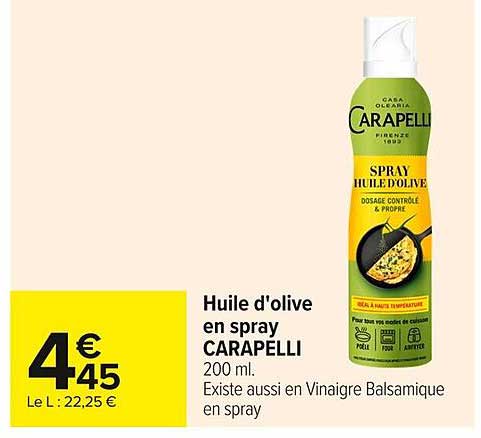 Huile d'olive en spray CARAPELLI