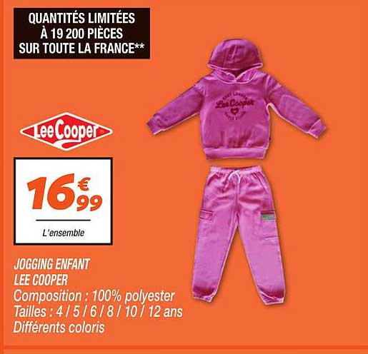 JOGGING ENFANT LEE COOPER