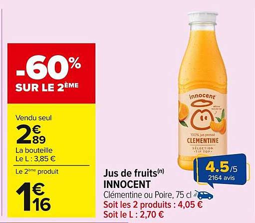 Jus de fruits(n) INNOCENT