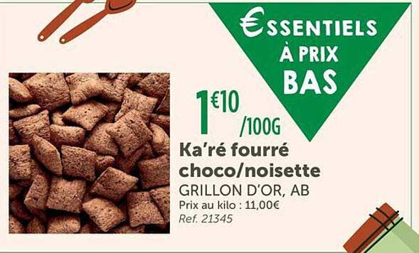Ka’ré fourré choco/noisette