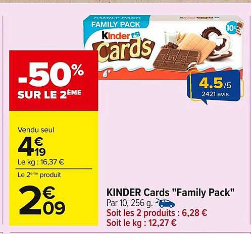 KINDER Cards "Family Pack"