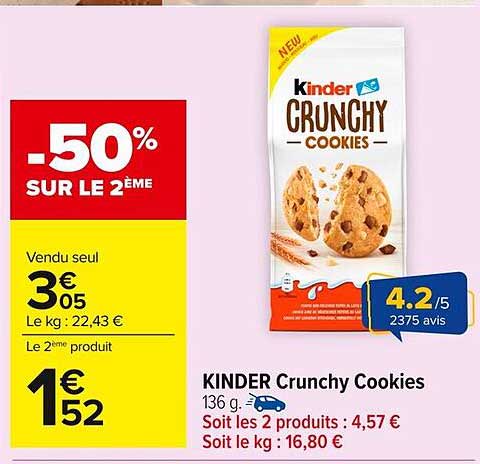 KINDER Crunchy Cookies