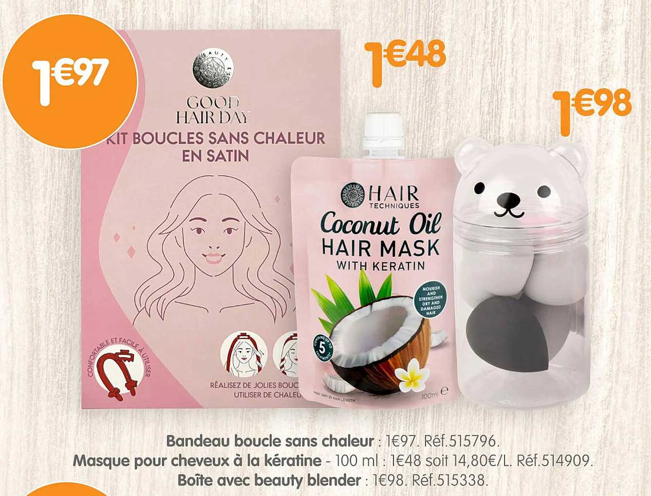 KIT BOUCLES SANS CHALEUR EN SATIN