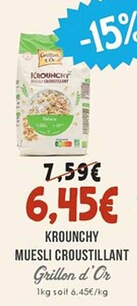 KROUNCHY MUESLI CROUSTILLANT