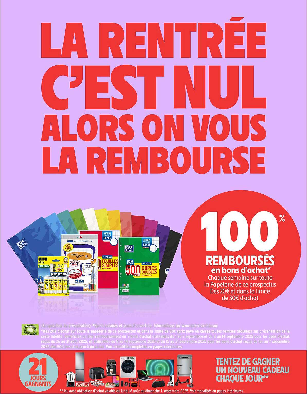 LA RENTRÉE C'EST NUL ALORS ON VOUS LA REMBOURSE