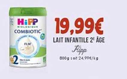 Lait infantile 2e âge HiPP Combiotic