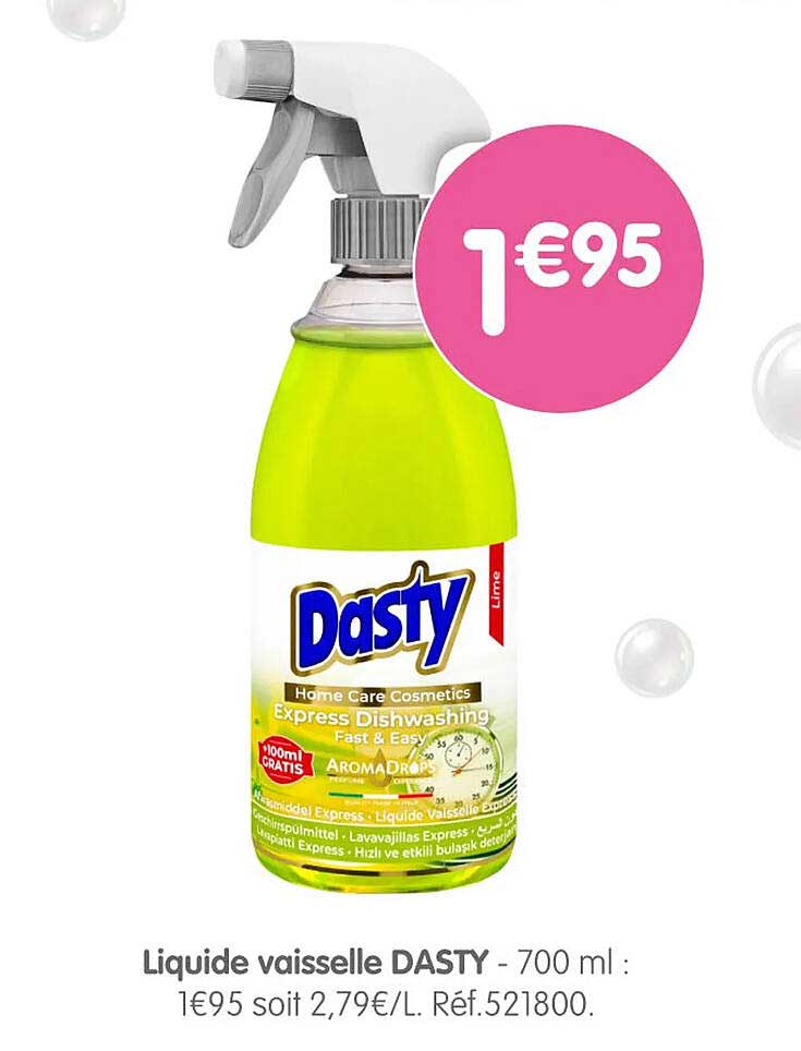 Liquide vaisselle DASTY - 700 ml