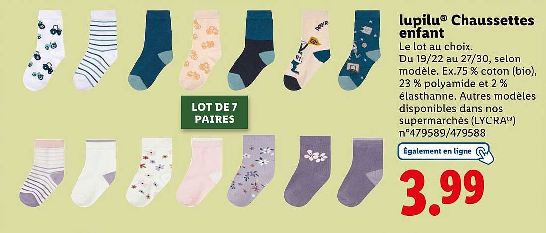 lupilu® Chaussettes enfant