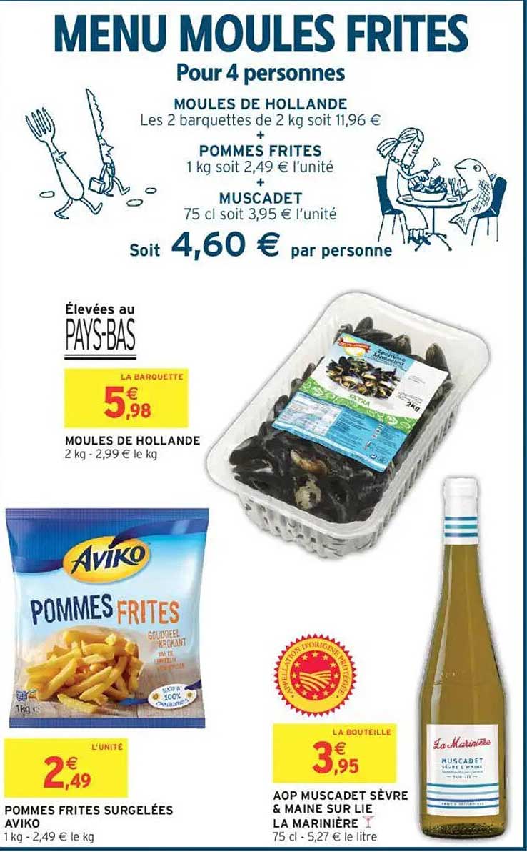 MENU MOULES FRITES