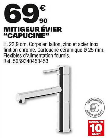 MITIGEUR ÉVIER "CAPUCINE"