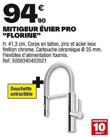 MITIGEUR ÉVIER PRO "FLORINE"