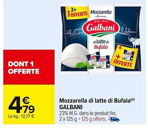 Mozzarella di latte di Bufala(o) GALBANI