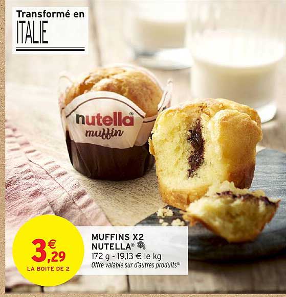 MUFFINS X2 NUTELLA®