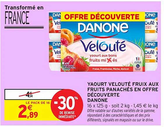 OFFRE DÉCOUVERTE DANONE