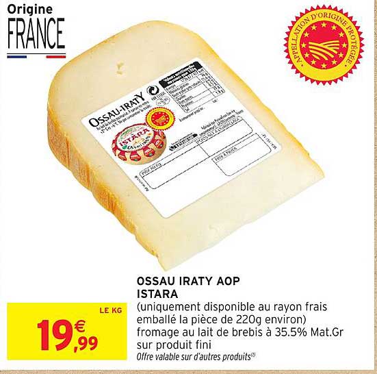 OSSau Iraty AOP Istara