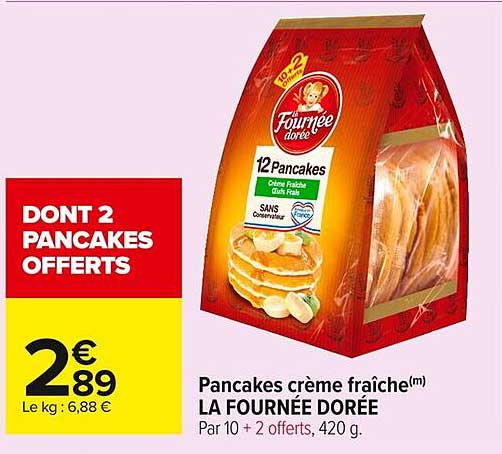 Pancakes crème fraîche(m) LA FOURNÉE DORÉE