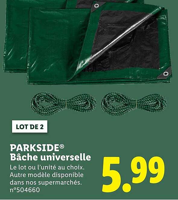 PARC-SIDE® Bâche universelle