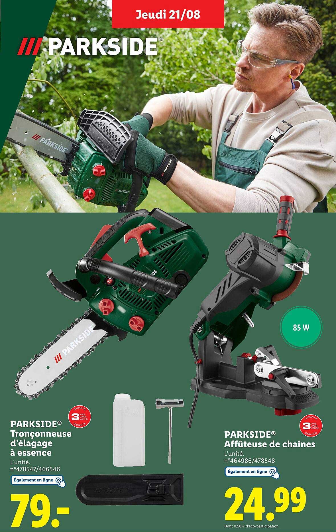 PARKSIDE® Tronçonneuse d’élagage à essence