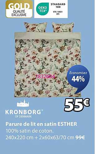 Parure de lit en satin ESTHER