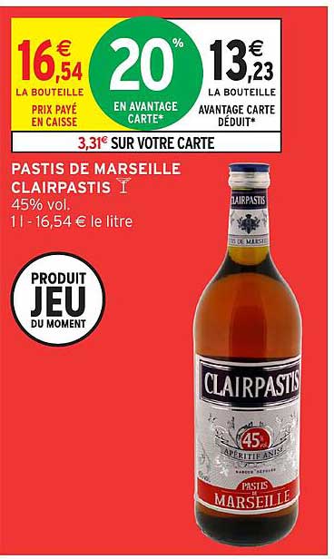 PASTIS DE MARSEILLE CLAIRPASTIS