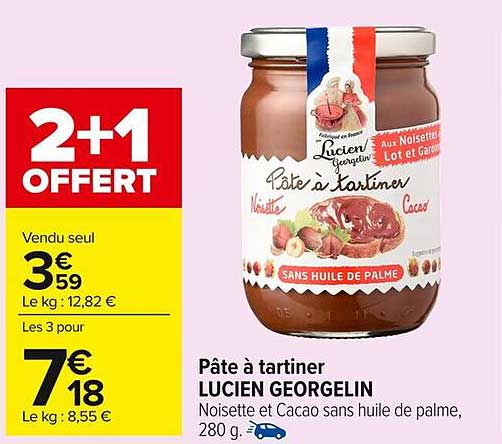 Pâte à tartiner LUCIEN GEORGELIN
