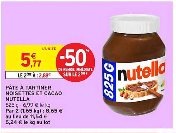 PÂTE À TARTINER NOISETTES ET CACAO NUTELLA