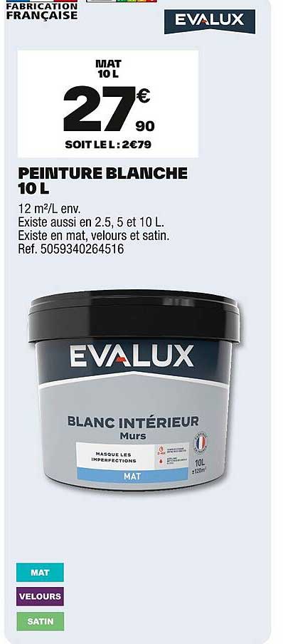 PEINTURE BLANCHE 10 L