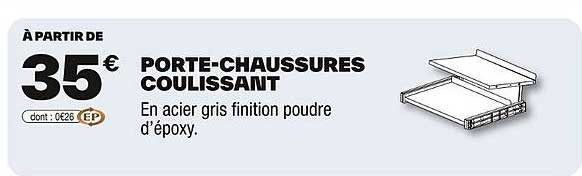 PORTE-CHAUSSURES COULISSANT