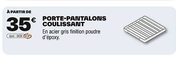 PORTE-PANTALONS COULISSANT