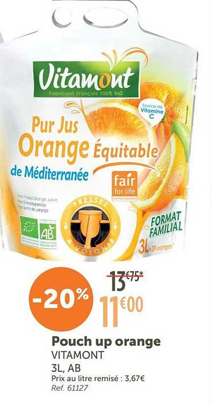 Pouch up orange VITAMONT
