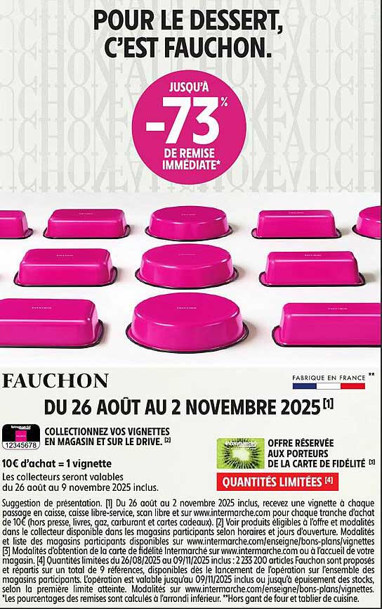 POUR LE DESSERT, C’EST FAUCHON.