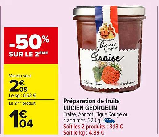 Préparation de fruits LUCIEN GEORGELIN