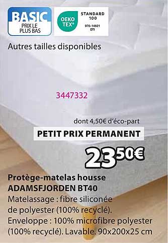 Protège-matelas housse ADAMSFIJORDEN BT40