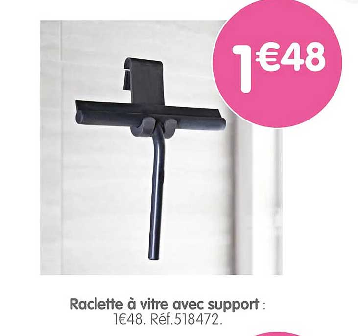 Raclette à vitre avec support