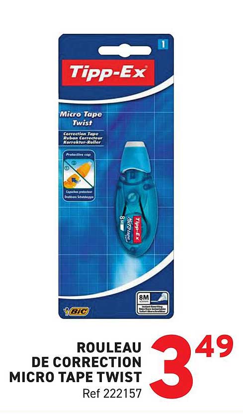 RAPPELEUR DE CORRECTION MICRO TAPE TWIST