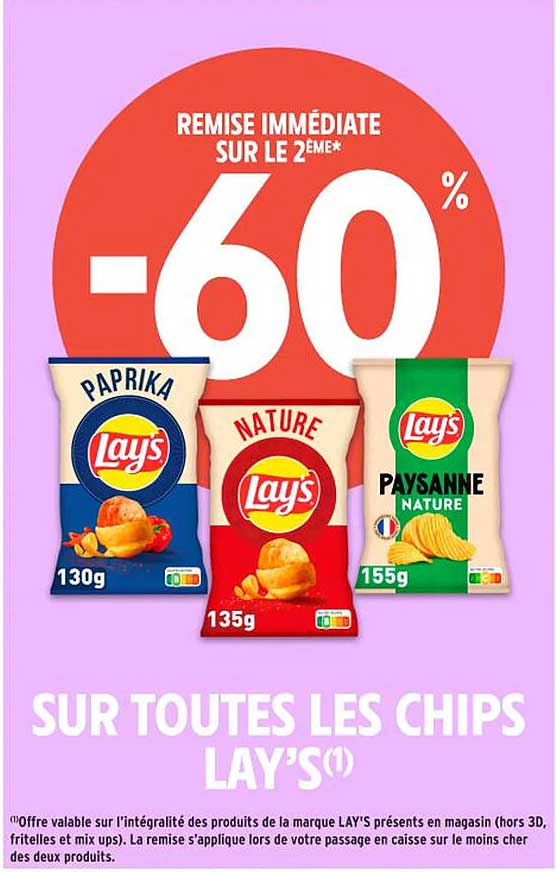 REMISSE IMMEDIATE SUR LE 2EME*-60%